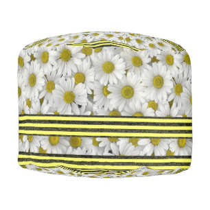 Round Pouf Floral