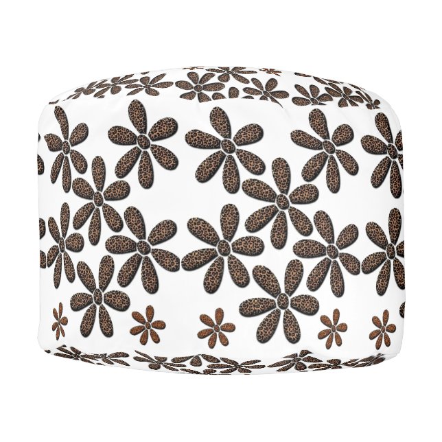 Round Pouf Leopard (Front)
