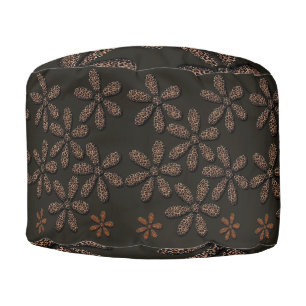 Round Pouf Leopard