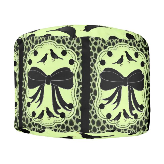 Round Pouf Leopard (Front)