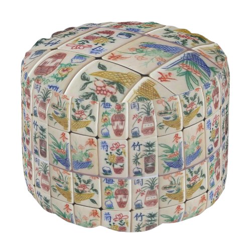 Round Pouf Mahjong