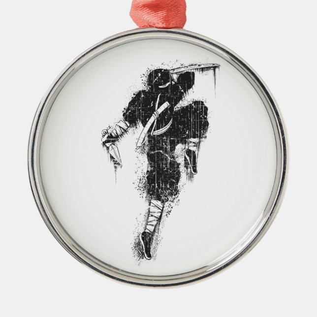 Round Premium Ninja Ornament (Front)