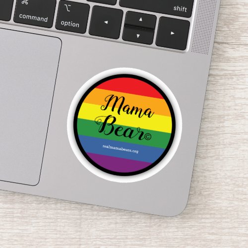 Round Pride Flag Vinyl Sticker