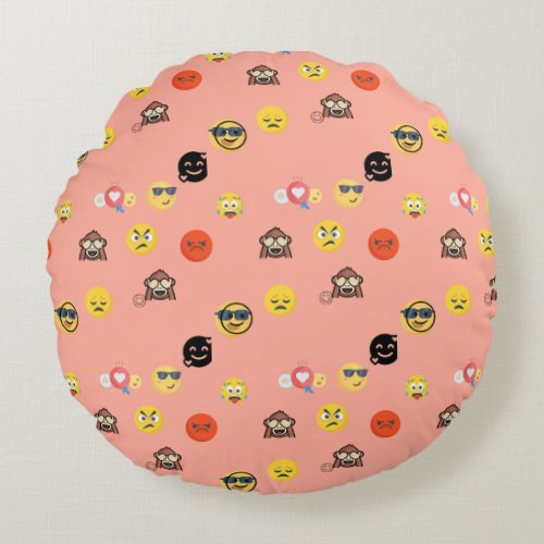 Round Printed Pillow for Expressive Comfort