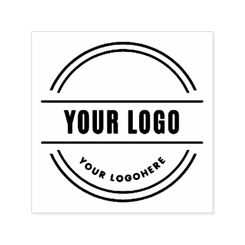 Round  Professional Business Custom Logo Self_ink Self_inking Stamp