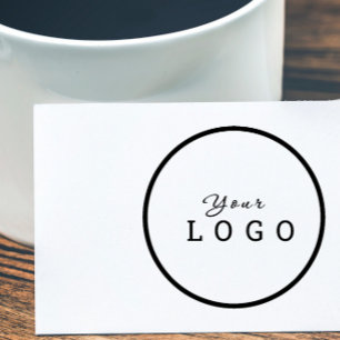 Round & Professional Business Custom Logo Self-inking Stamp