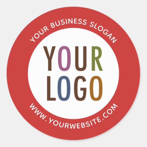 Round Promotional Business Stickers Company Logo