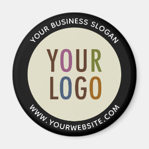 Round Promotional Fridge Magnet with Company Logo