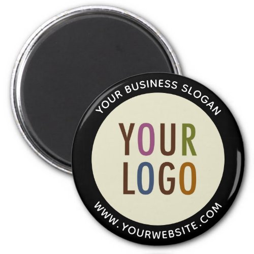 Round Promotional Fridge Magnet with Company Logo
