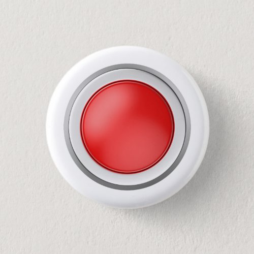 Round red emergency button