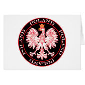 Round Red Polish Eagle (Front Horizontal)