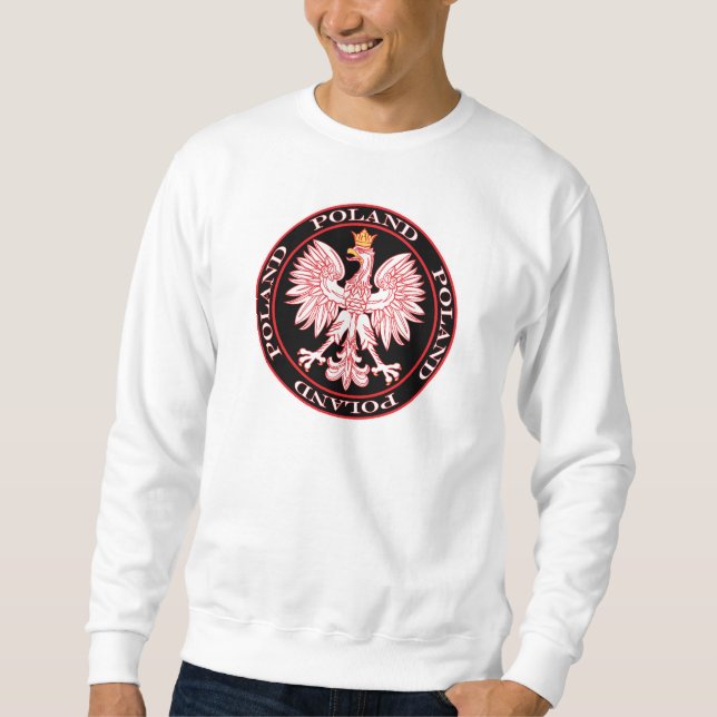 Round Red Polish Eagle Sweatshirt (Front)