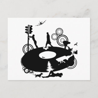 Round & Round Postcard