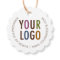 Round Scalloped Hang Tags with String Custom Logo