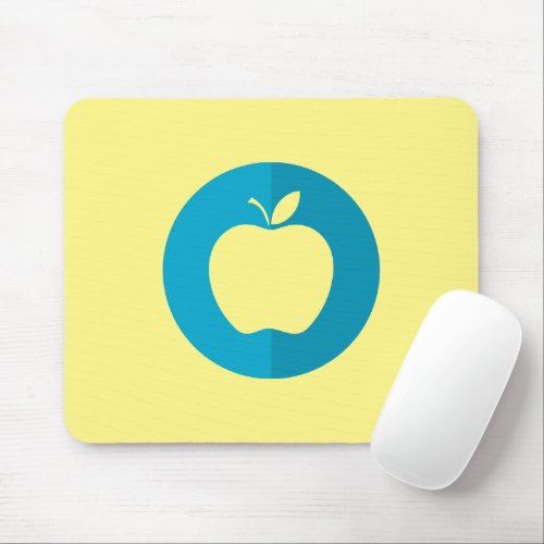 round shape apple mouse pad