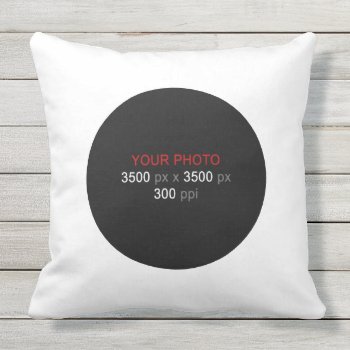 Round Shape Personal Creations 20 Inch Outdoor Pillow by templatesstore at Zazzle