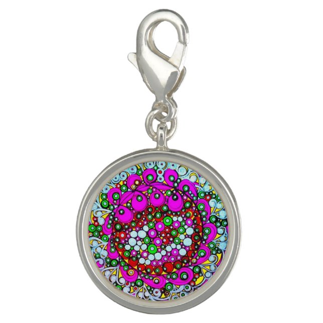 Round Silver Plated Charm (Front)