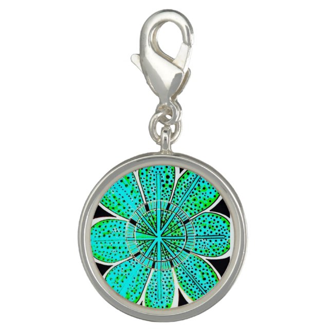 Round Silver Plated Charm (Emily) (Front)