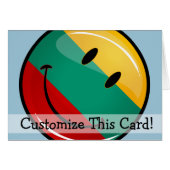 Round Smiling Lithuanian Flag (Front Horizontal)