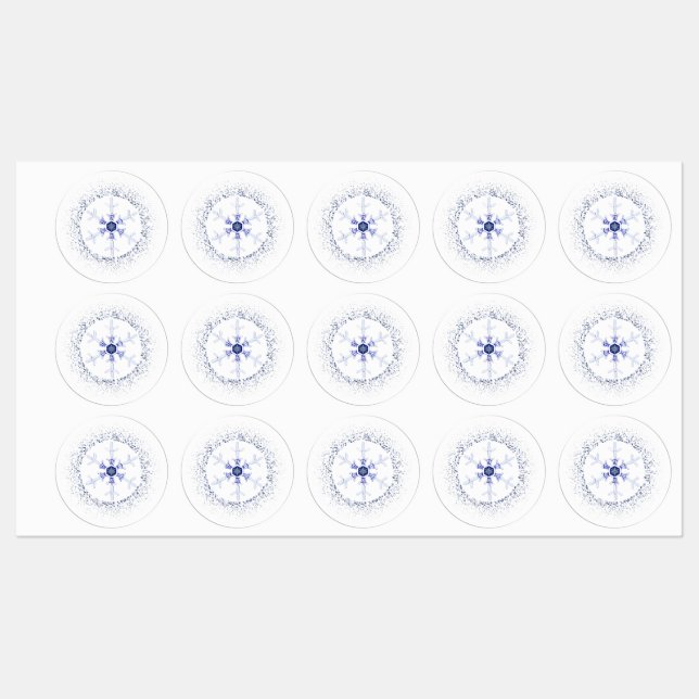 Round snowflake labels (Sheet)