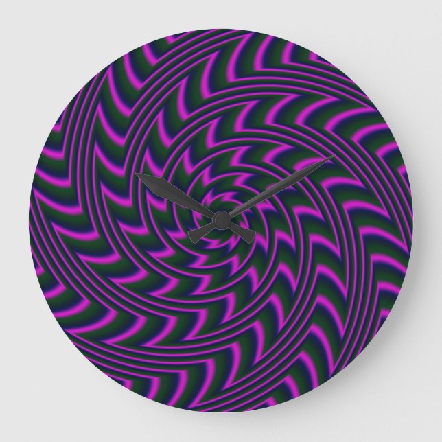 Round Spiral Wall Clock (Front)