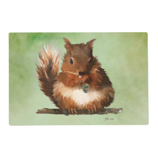 Round Squirrel Placemat