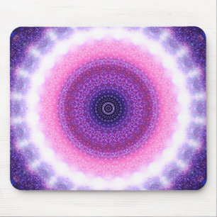 Round Stargate Mandala Mouse Pad