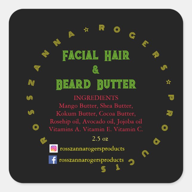 Round sticker (Front)