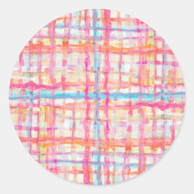 Round Sticker | Cabana Sweet in Pink (Front)