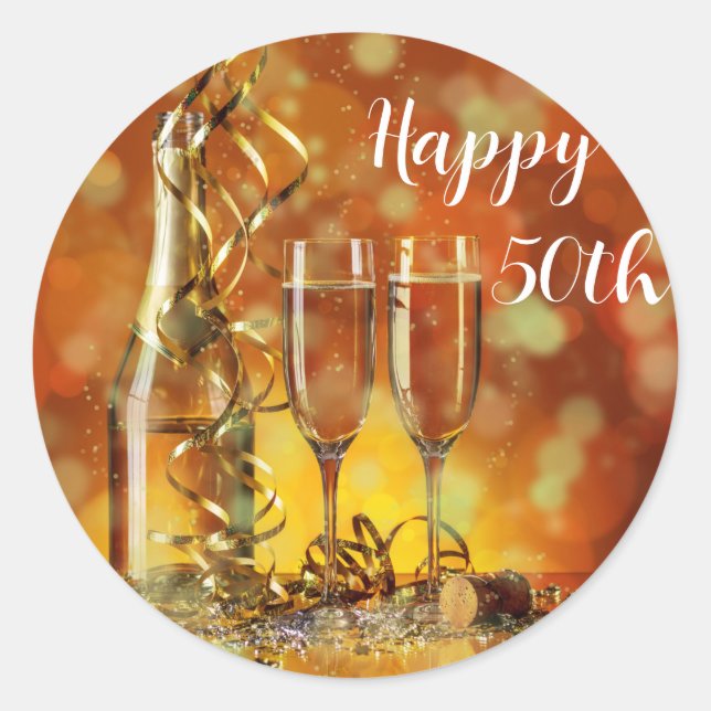 Round Sticker Happy 50h Anniversary (Front)