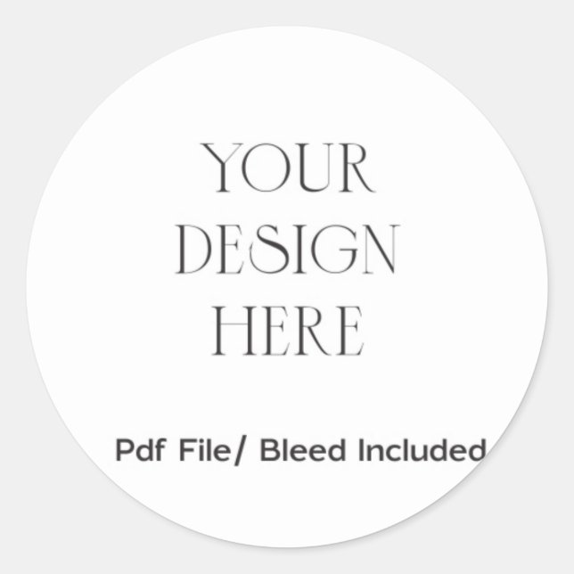 Round Sticker Round Label Printing (Front)