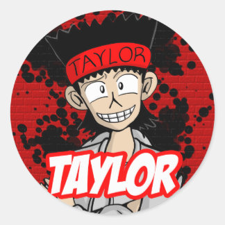 Round Sticker Taylor