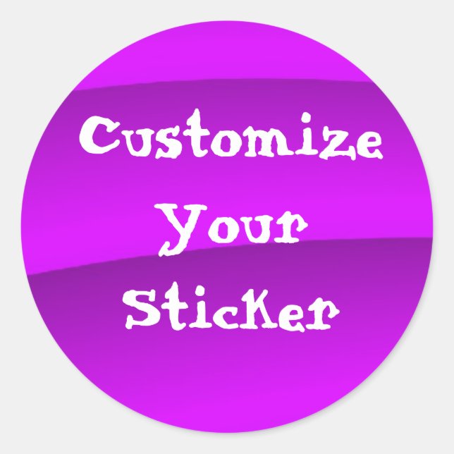 Round Sticker Template (Front)