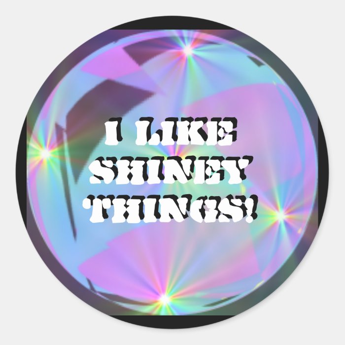 Round Stickers   Shiny Things