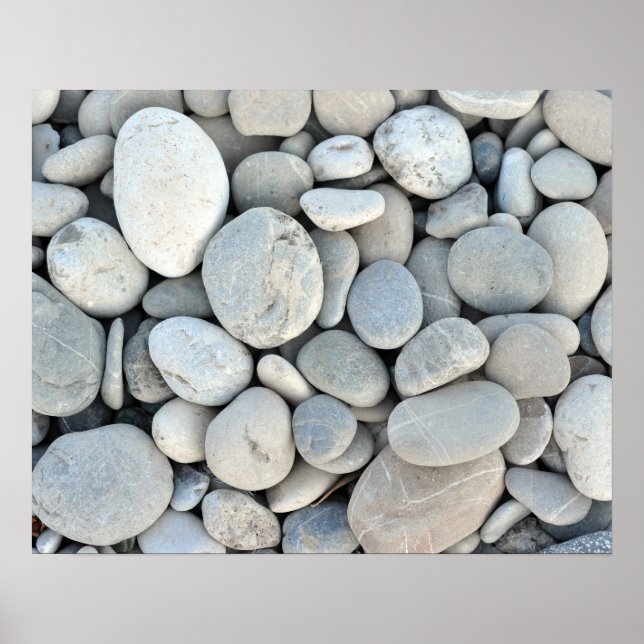 round stone texture rock minerals nature gravel poster (Front)