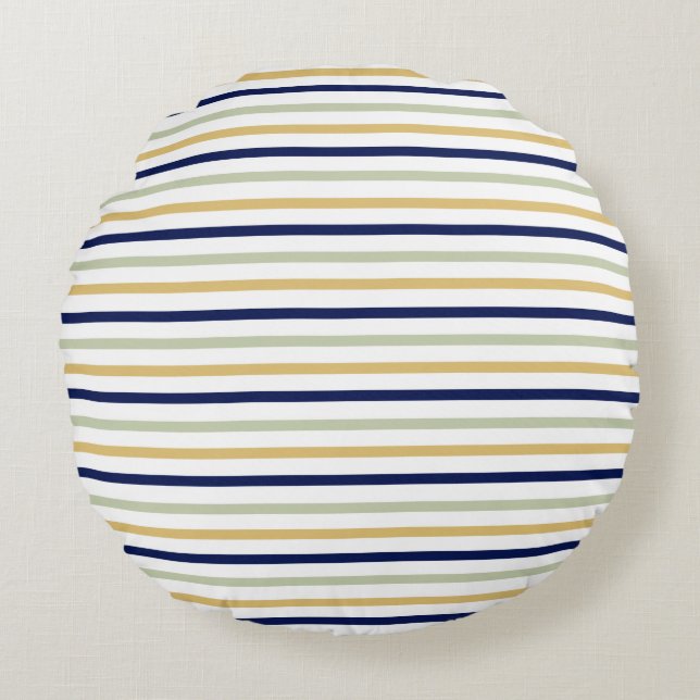 Round Striped  Round Pillow (Front)