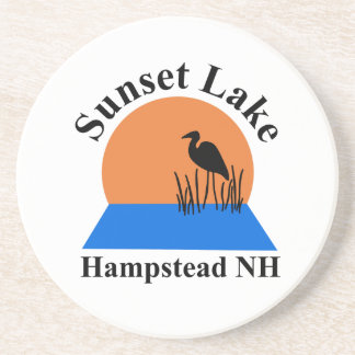 Round Sunset Lake Coaster