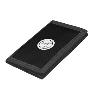 ROUND SWORD VINEGAR GRASS GLAND LADY LEATHER WALLE TRI-FOLD WALLET