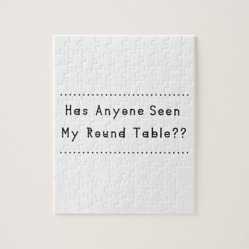 Round Table Jigsaw Puzzle