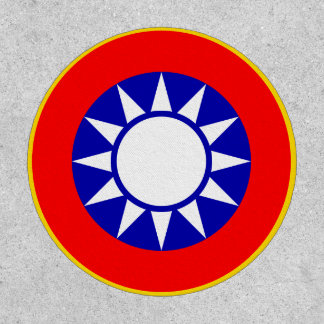 Round Taiwan flag button Patch
