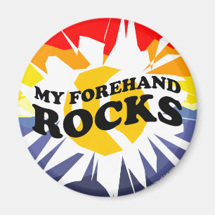 Round Tennis Magnets - with tennis ball design