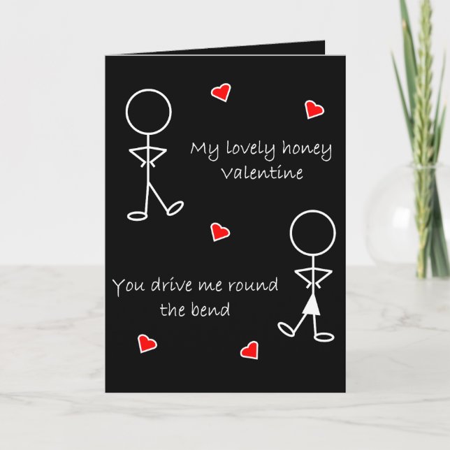Round the Bend Valentine Holiday Card (Front)