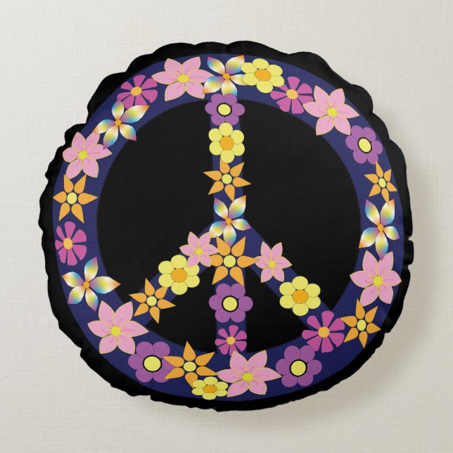 Round Throw Pillow  (Front)