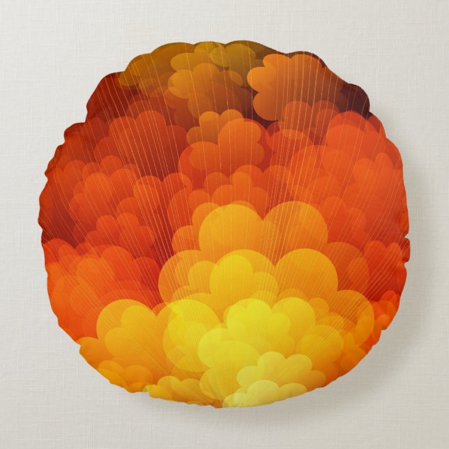 Round Throw Pillow (Front)