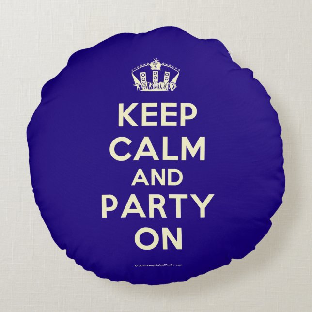 Round Throw Pillow (Back)