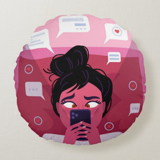 Round Throw Pillow (16") (Front)