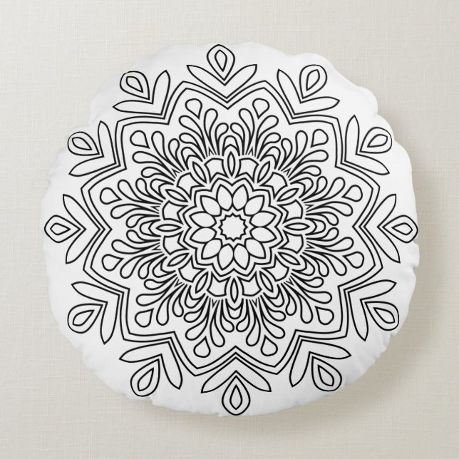 Round Throw Pillow (16") (Front)