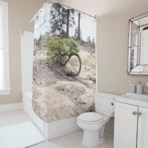 Round Tree Cuba Mesa, New Mexico Shower Curtain