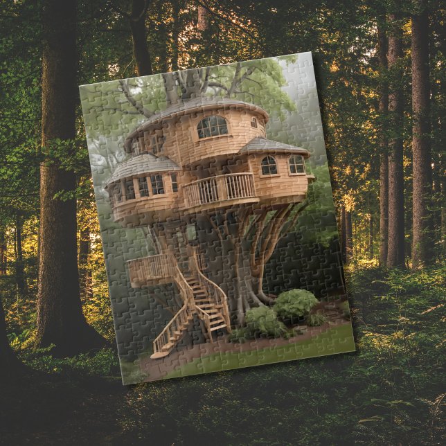 Round tree house jigsaw puzzle (Creator Uploaded)