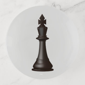 Round Trinket Tray Chess